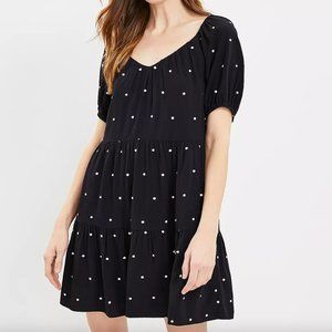 LOFT Dotted Tiered Swing Dress - MP